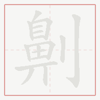 Step-by-step stroke order for 劓