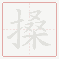 Step-by-step stroke order for 搡