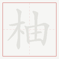 Step-by-step stroke order for 柚