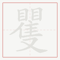 Step-by-step stroke order for 矍
