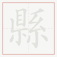 Step-by-step stroke order for 縣
