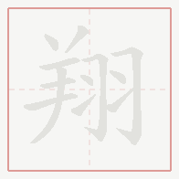 Step-by-step stroke order for 翔