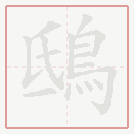 Step-by-step stroke order for 鴟